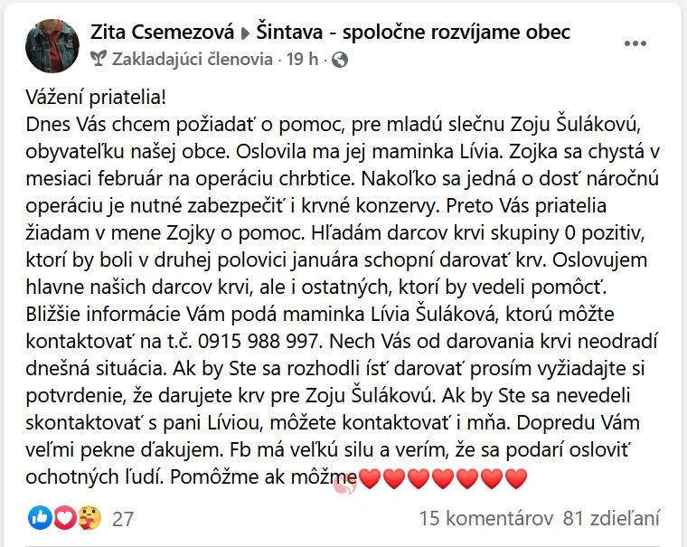 Sintava Pomoc darovanim krvi_vyrez