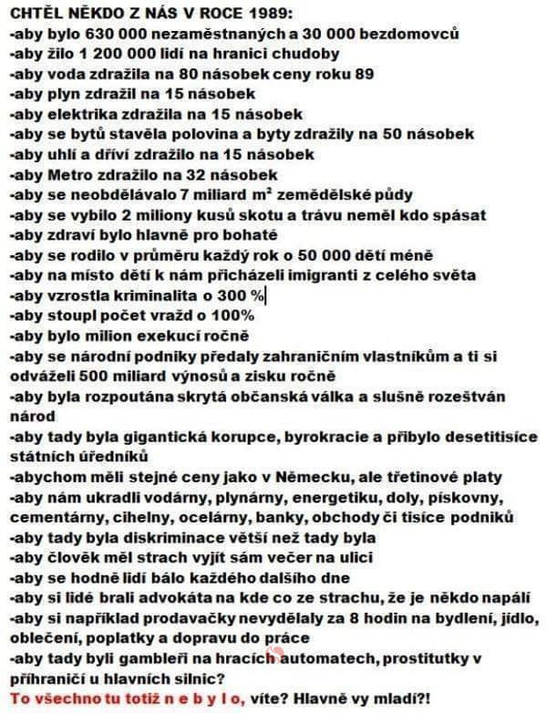co tu nebolo za socializmu