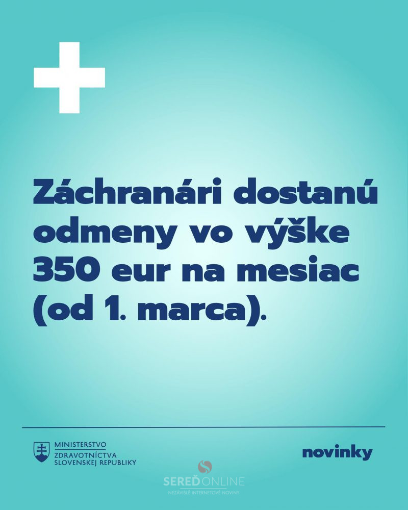 zachranari dostanu odmeny