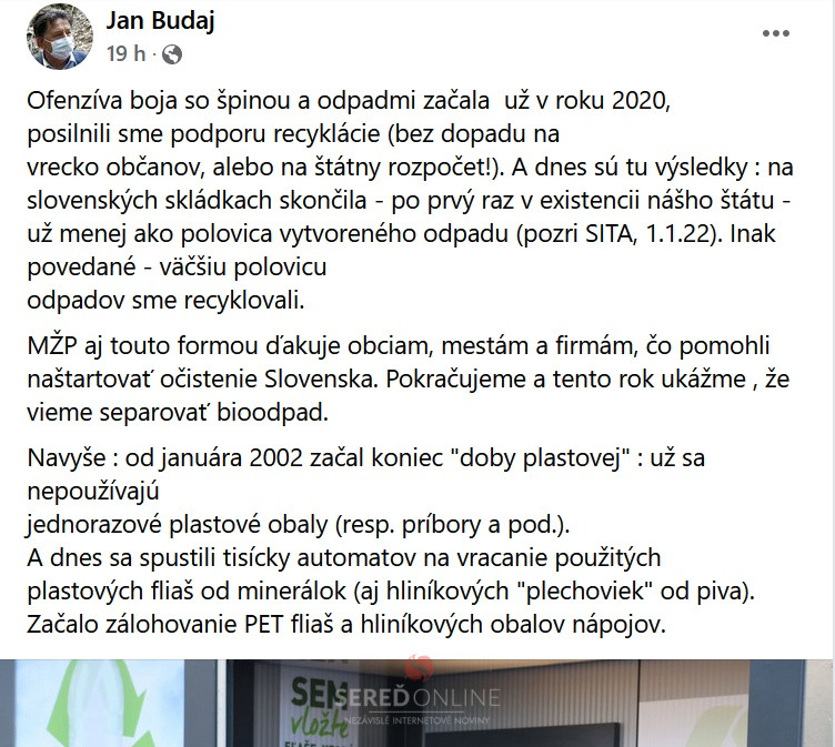 Budaj FB status_vyrez