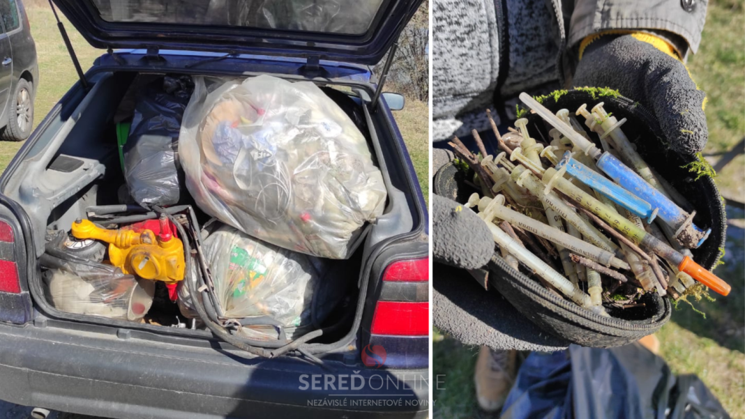 seredonline.sk - kolaz Sereď brigáda na Larzenkách 18.3.2023