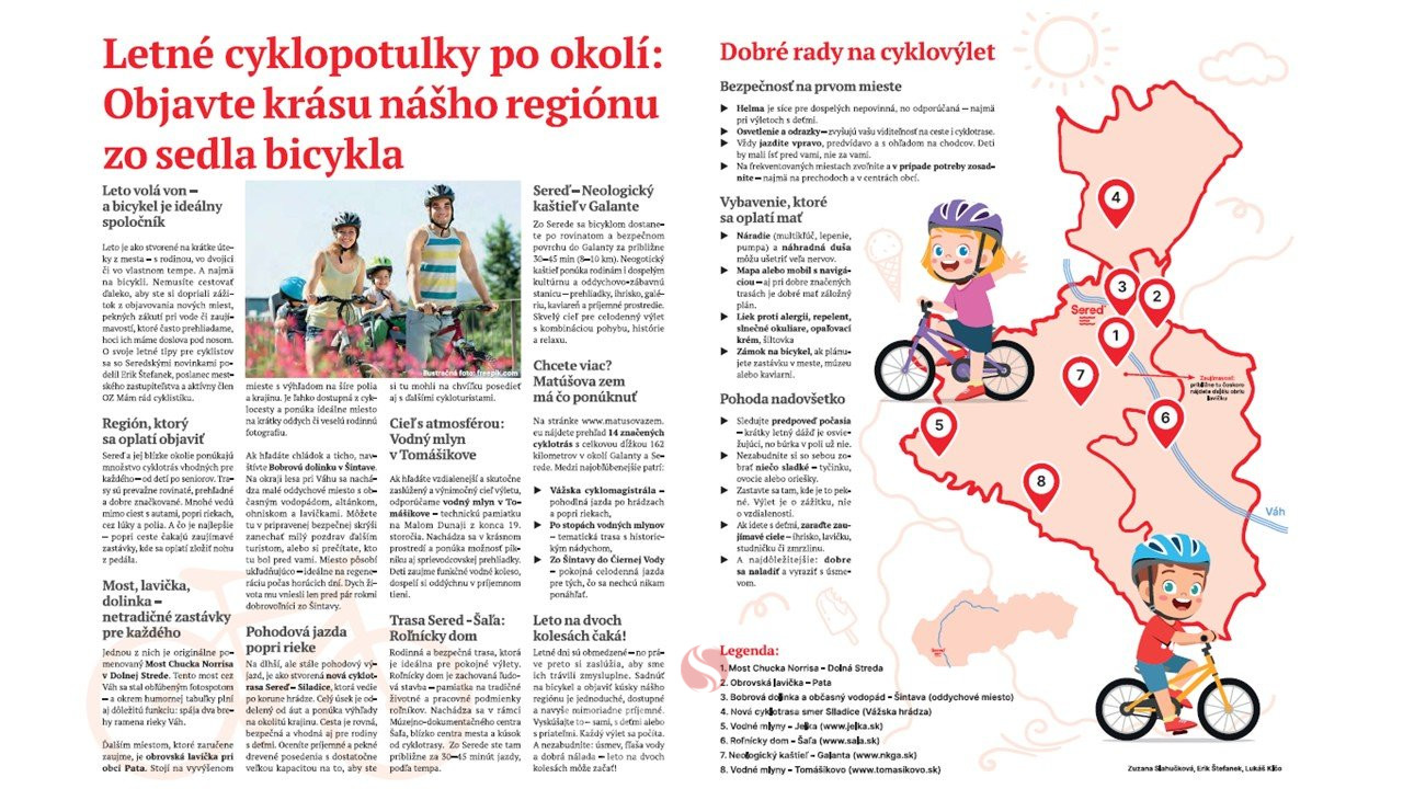 Letné cyklopotulky po okolí: Objavte krásu nášho regiónu zo sedla bicykla