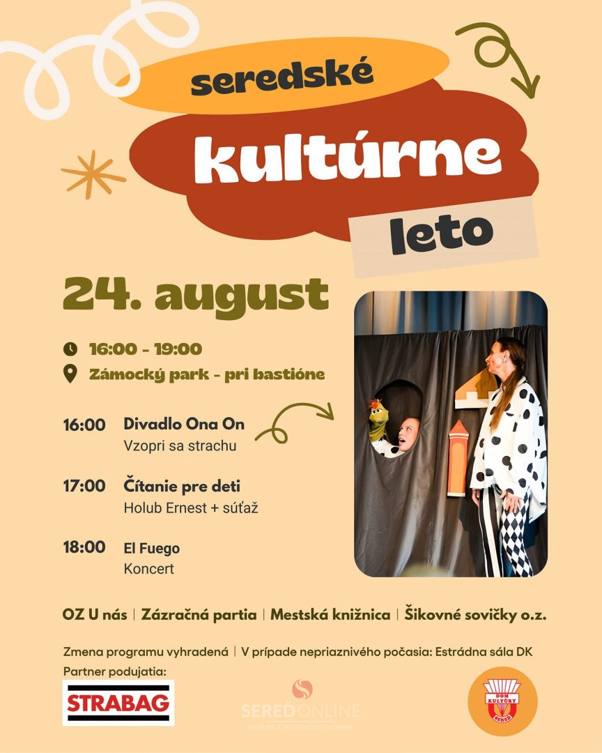 Čaká nás posledné Seredské kultúrne leto v tomto roku