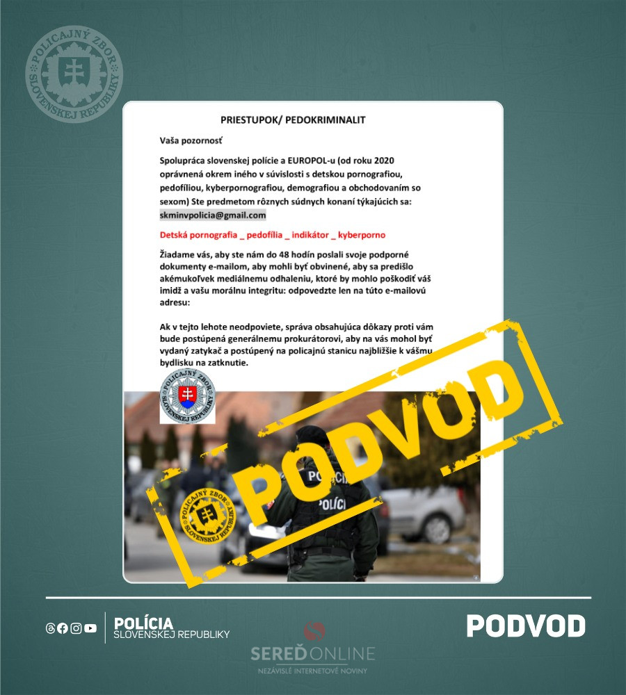 Čo týždeň, to nový skvost: Podvodníci to skúšajú ďalšou odfláknutou predvolánkou