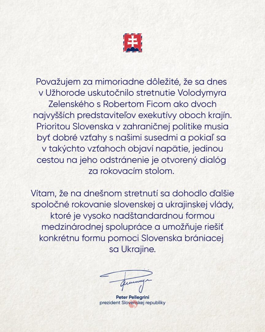 zdroj: FB/Peter Pellegrini