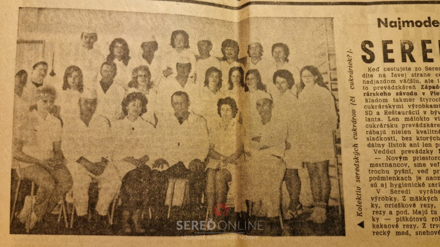 Seredská predajňa pekární v roku 1974 z pera Mira Košťanyho