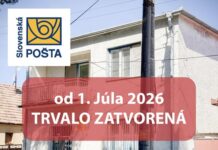 Slovenská pošta ukončuje prevádzku pošty v obci Šintava