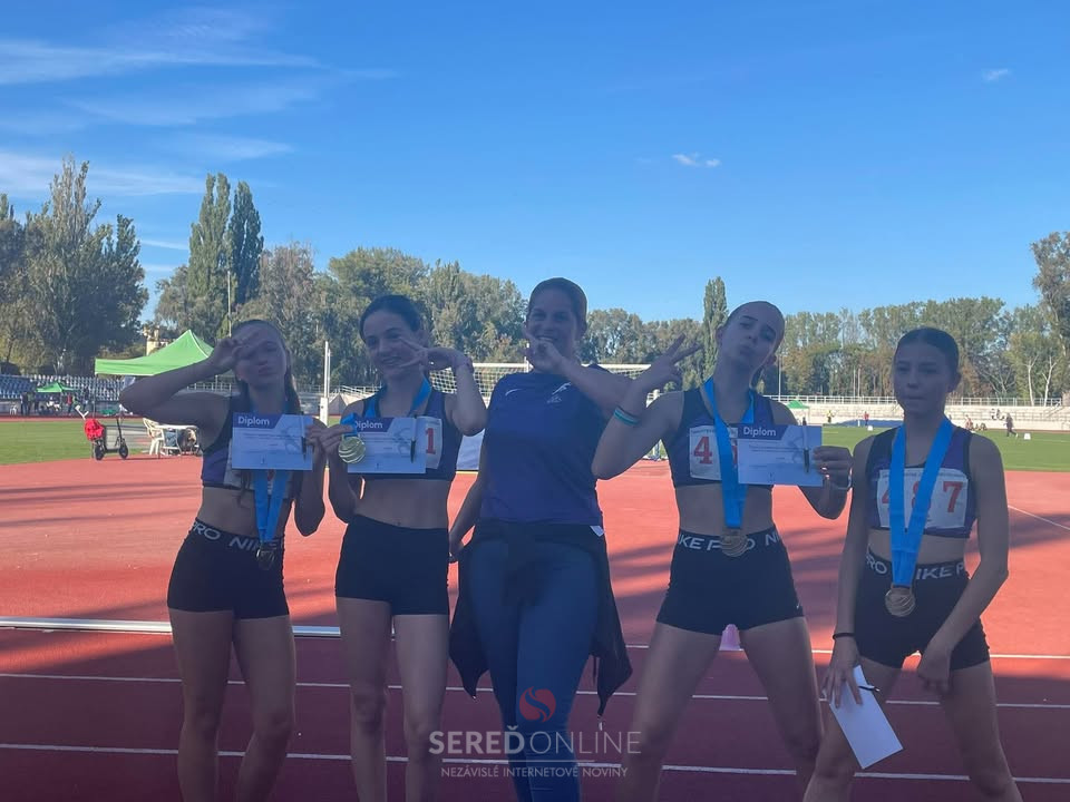 Majsterky ZsAZ pre zapadoslovenskú oblasť, Štafeta 4*60m v zložení Michaela Švecová, Ema Valovičová, Nikola Gemeriová, Lea Ďuricová sú MAJSTERKY